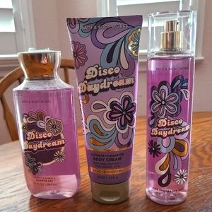 🛍BOGO 50% OFF💜🛁🧴NWT‼️ Bath & Body Works "Disco Daydream" 3-piece Set